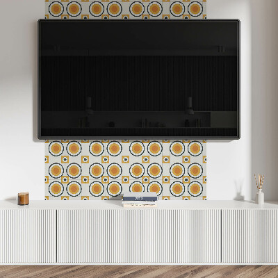 Panneau mural pvc Géométrie des cercles et des carrés