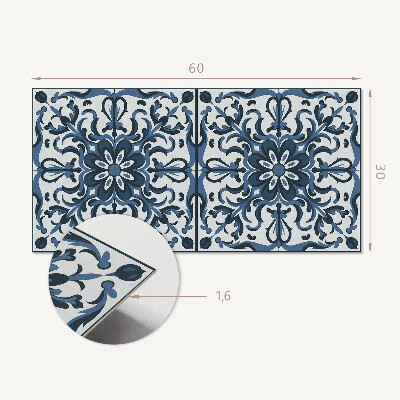 Panneau décoratif intérieur Motif floral avec ornements