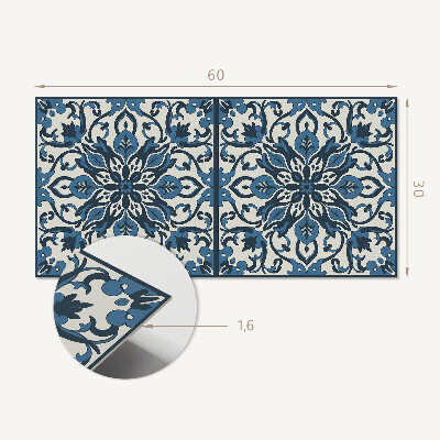 Panneau mural pvc Motif floral avec des feuilles