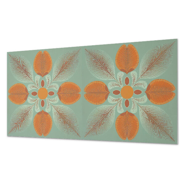 Revêtement mural intérieur Motif floral avec des feuilles