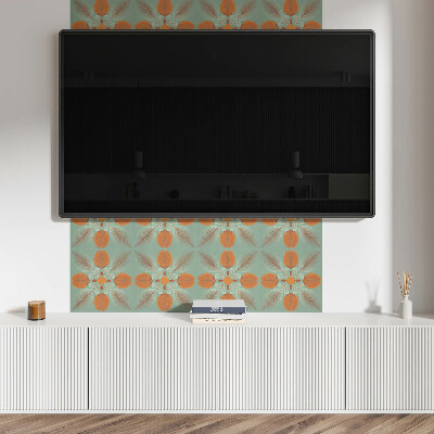 Revêtement mural intérieur Motif floral avec des feuilles