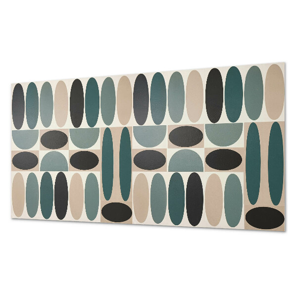 Panneau mural pvc Motif de formes ovales