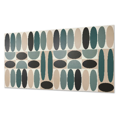 Panneau mural pvc Motif de formes ovales