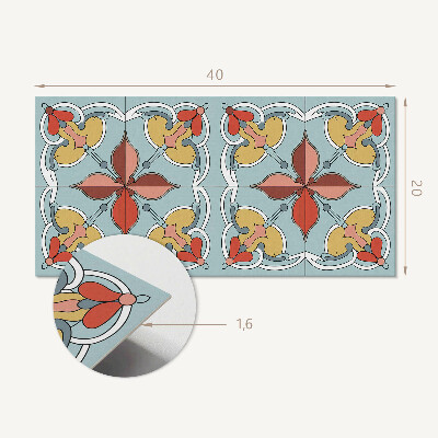 Panneau décoratif intérieur Motif floral avec détails