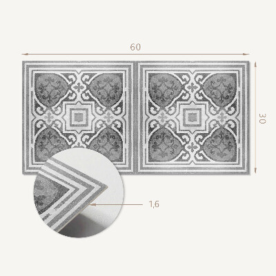 Panneau mural pvc Motif avec des ornements en symétrie