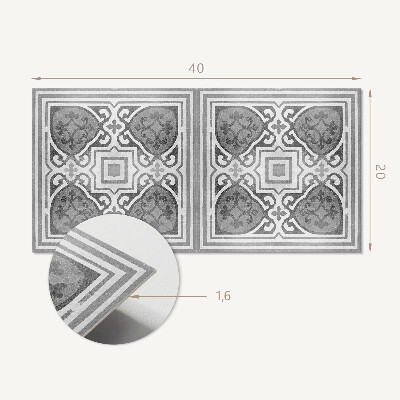 Panneau mural pvc Motif avec des ornements en symétrie