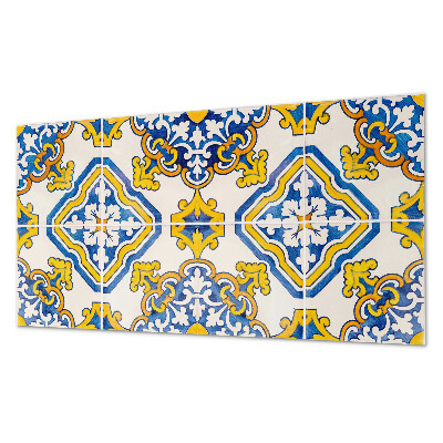 Panneau décoratif intérieur Motif mosaïque avec des fleurs