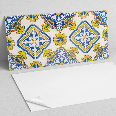 Panneau décoratif intérieur Motif mosaïque avec des fleurs