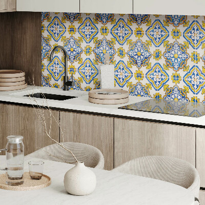 Panneau décoratif intérieur Motif mosaïque avec des fleurs