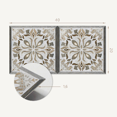 Revêtement mural intérieur Motif floral avec symétrie