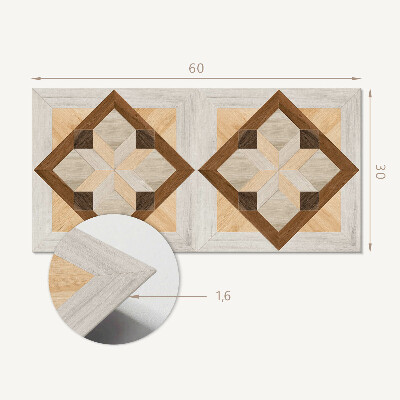 Panneau mural pvc Motif géométrique dans un carré