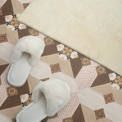 Revêtement mural intérieur Motif en mosaïque avec ornements