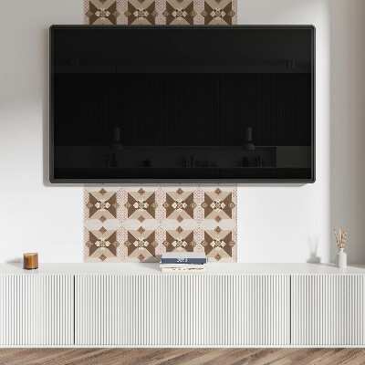 Revêtement mural intérieur Motif en mosaïque avec ornements