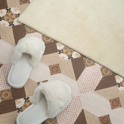 Revêtement mural intérieur Motif en mosaïque avec ornements