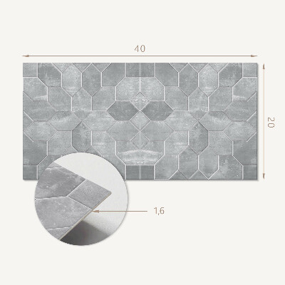 Panneau mural pvc Motif hexagonal en mosaïque