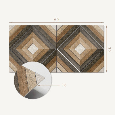 Panneau mural pvc Motif géométrique en losange