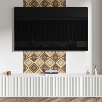 Panneau décoratif intérieur Motif à carreaux géométriques