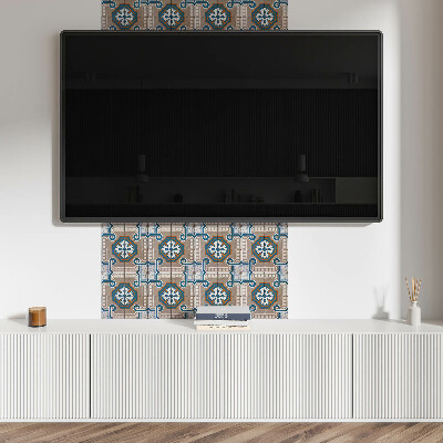 Panneau mural pvc Motif en mosaïque avec ornements