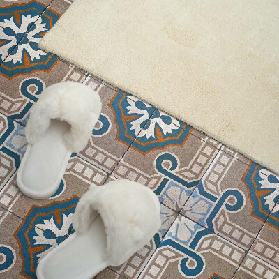 Panneau mural pvc Motif en mosaïque avec ornements