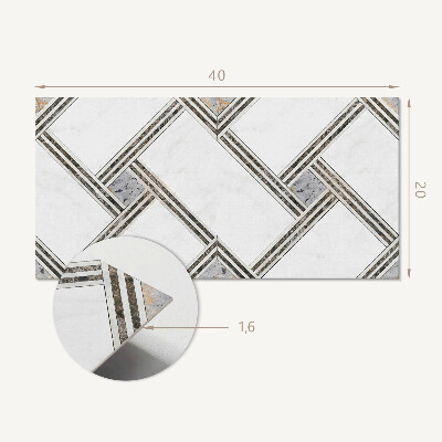 Panneau décoratif intérieur Motif géométrique avec des lignes