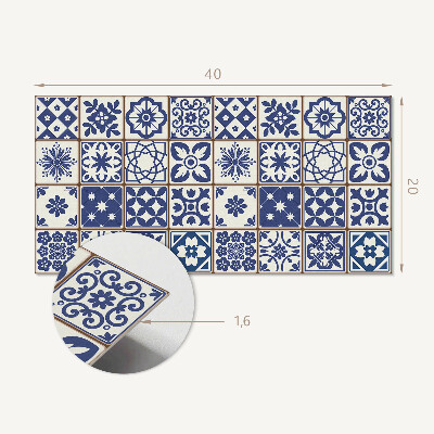 Revêtement mural intérieur Motifs de carreaux décoratifs