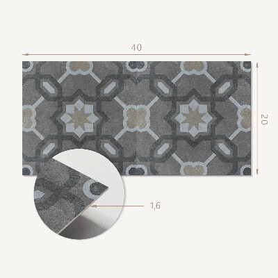 Panneau mural pvc Motif de carreaux géométriques