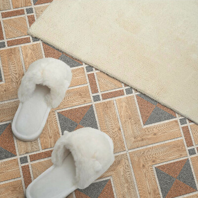 Panneau mural pvc Motif géométrique avec du bois