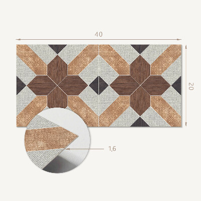 Revêtement mural intérieur Motif géométrique avec motif