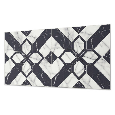 Panneau décoratif intérieur Motif géométrique en marbre