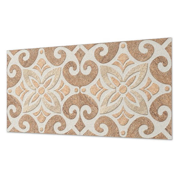 Panneau mural pvc Motif floral avec ornements
