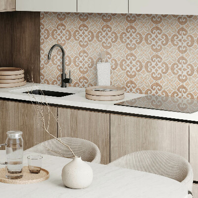 Panneau mural pvc Motif floral avec ornements