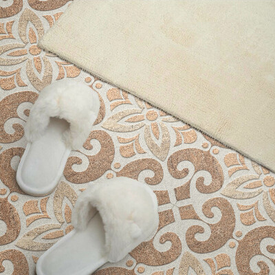 Panneau mural pvc Motif floral avec ornements