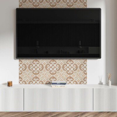 Panneau mural pvc Motif floral avec ornements