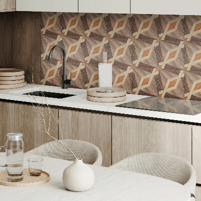 Panneau décoratif intérieur Motif géométrique en bois