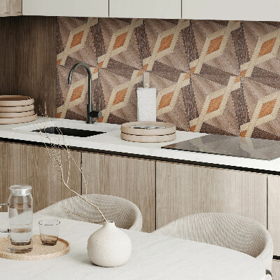 Panneau décoratif intérieur Motif géométrique en bois