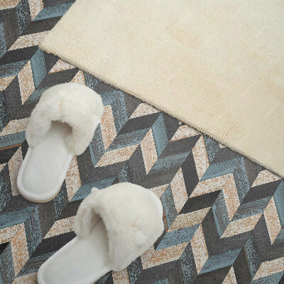 Panneau mural pvc Motif en zigzag avec du bois