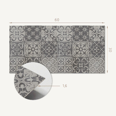 Revêtement mural intérieur Motifs de tuiles 3x3