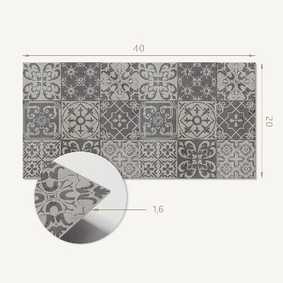 Revêtement mural intérieur Motifs de tuiles 3x3