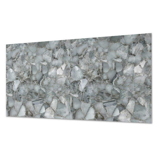 Panneau mural pvc Mosaïque de pierre avec veines