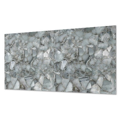 Panneau mural pvc Mosaïque de pierre avec veines