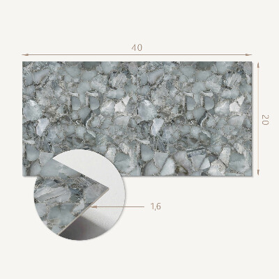 Panneau mural pvc Mosaïque de pierre avec veines