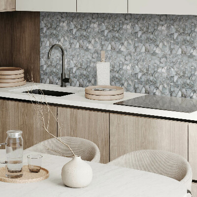 Panneau mural pvc Mosaïque de pierre avec veines