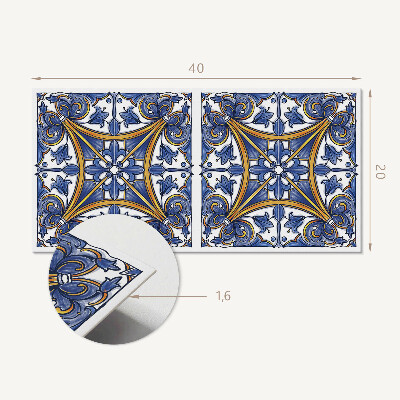 Revêtement mural intérieur Motif végétal avec ornements