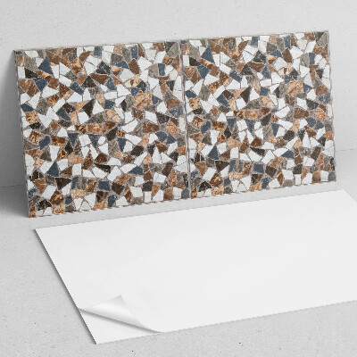 Panneau mural pvc Mosaïque de différentes formes