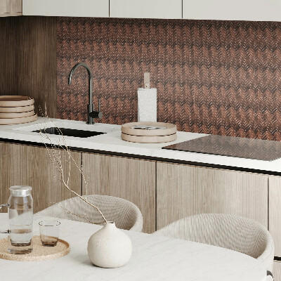 Panneau mural pvc Motif en bois à chevrons