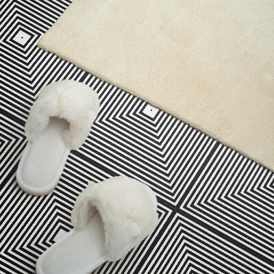 Panneau décoratif intérieur Lignes concentriques dans des carrés