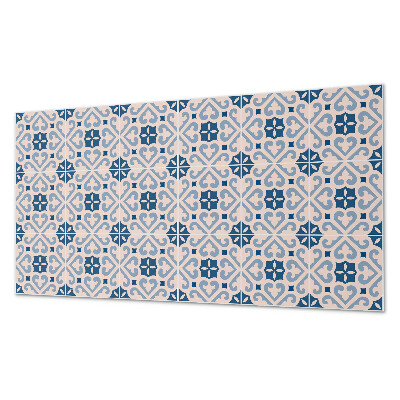 Panneau mural pvc Motif avec ornements sur carreaux