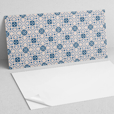 Panneau mural pvc Motif avec ornements sur carreaux