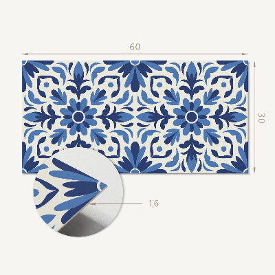 Revêtement mural intérieur Motif floral avec des feuilles