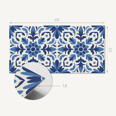 Revêtement mural intérieur Motif floral avec des feuilles